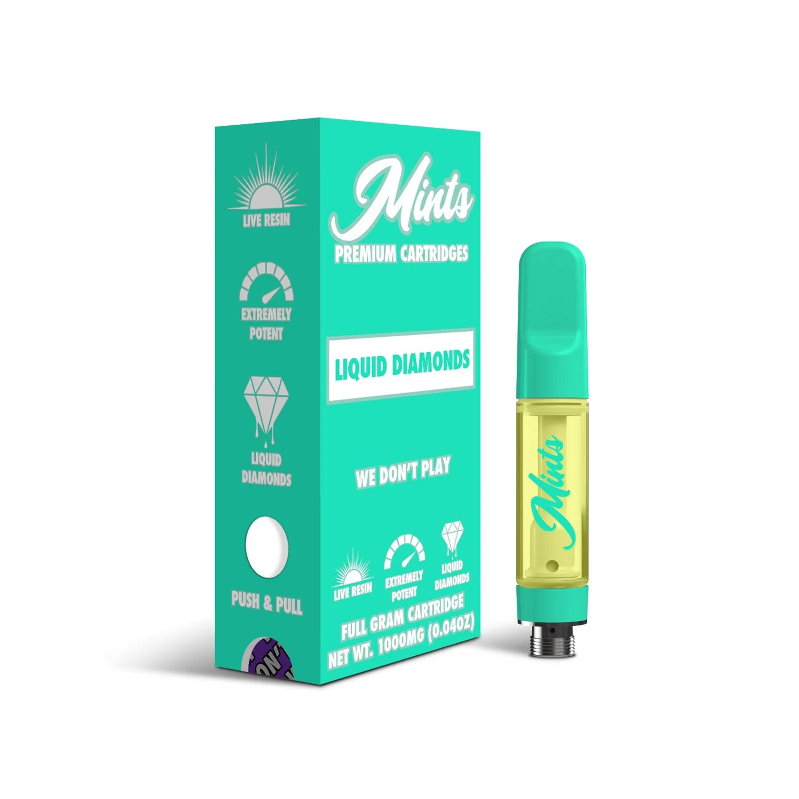Mints Live Resin Liquid Diamond Vape Carts (1 Gram)