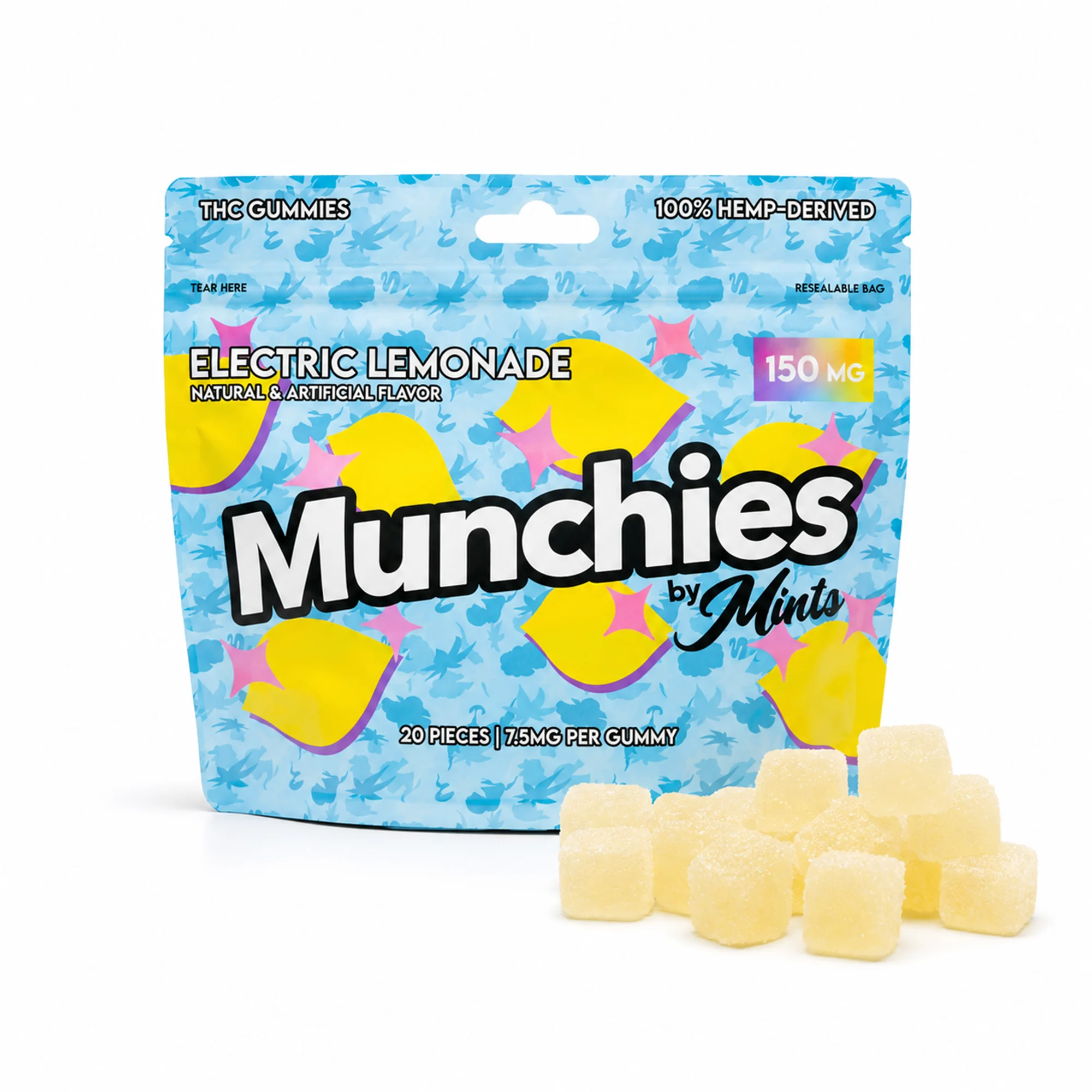 Munchies – Edible Gummies 150MG – Electric Lemonade