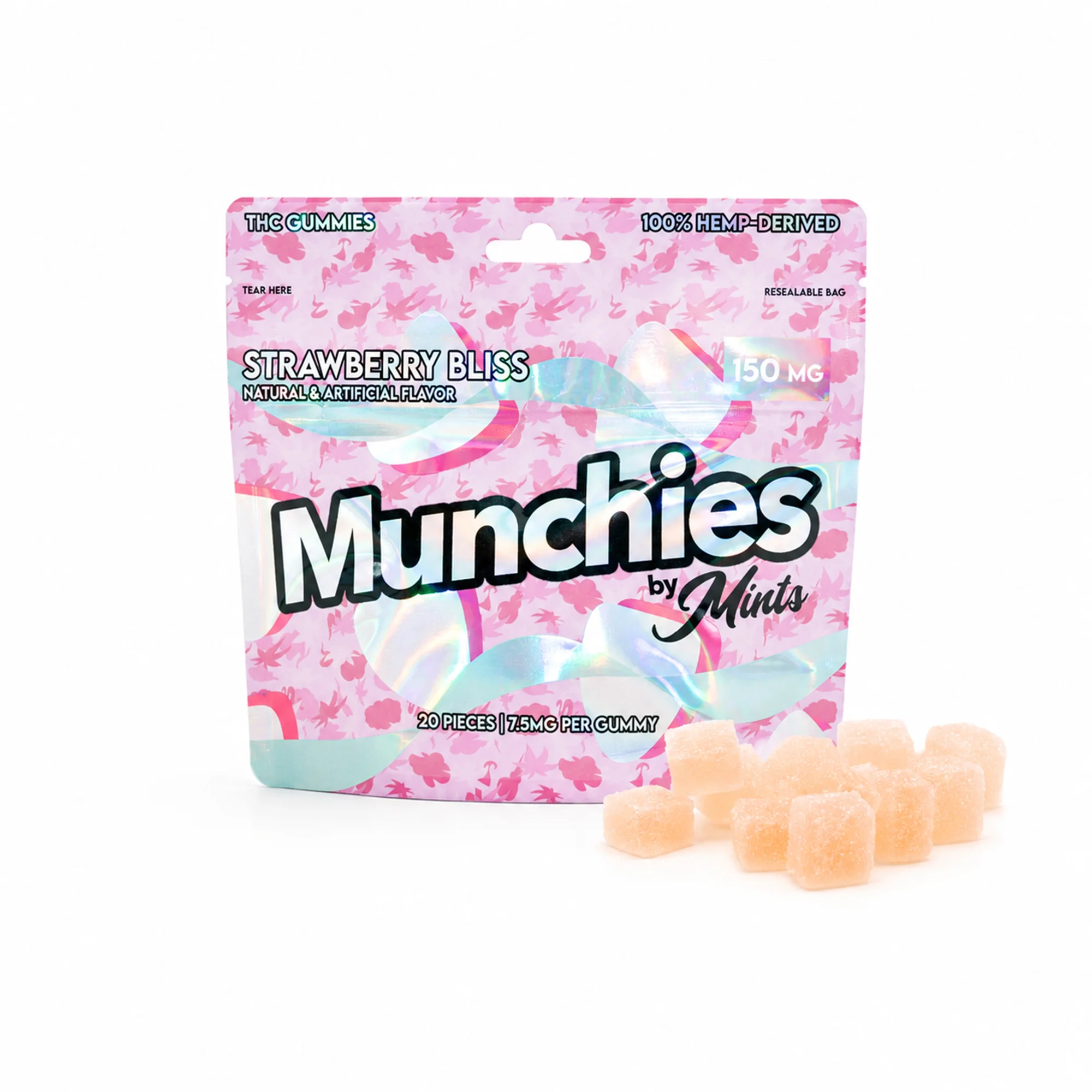 Munchies – Edible Gummies 150MG – Strawberry Bliss